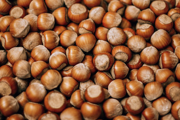  hazelnut on the food market