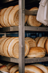 fresh hot bread, bakery shop