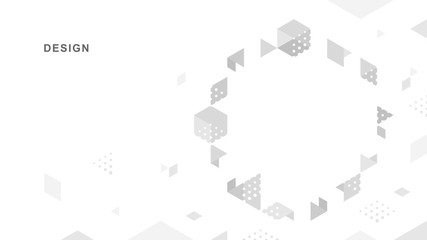 Abstract geometric technological background. Vector creative design.