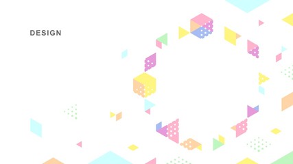 Abstract geometric technological background. Vector creative design.