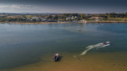 Obraz premium Aerial photography of Fabrica Beach in Cancela velha Portugal On Algarve.