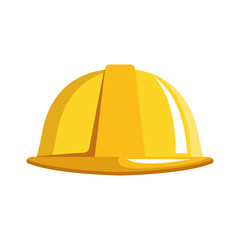 safety helmet icon, flat design