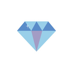 Isolated diamond icon flat design