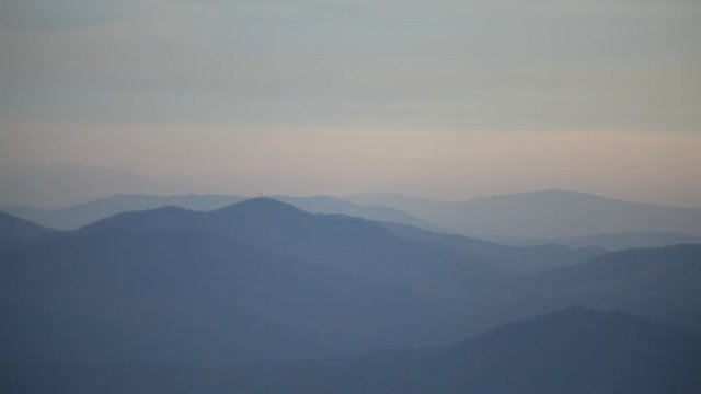The view looking east from the summit of Three Ridges Mountain - Three Ridges Wilderness - George Washington National Forest, VA