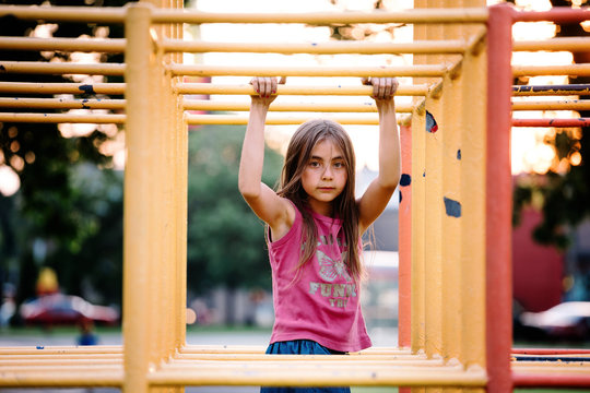 Young girl at the playground