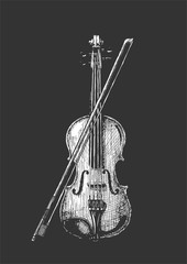 violin with bow © Oleksandr Babich