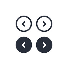 slider buttons arrow left right vector icon element UI
