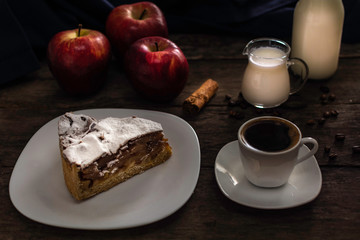 coffee and cake apple pie