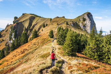 Obraz premium Wandern am Brauneck
