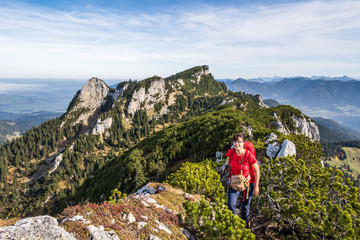 Fototapeta premium Wandern am Brauneck