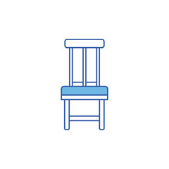 Isolated home chair icon fill design