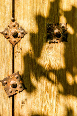 Details of old wooden doors.