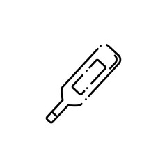 Isolated medical blood test icon line design