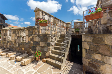 Ruins of Ancient fortifications in town of Sozopol, Bulgaria