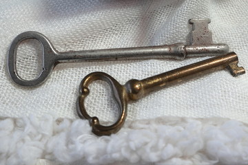 Gold and Silver Toned Skeleton Keys
