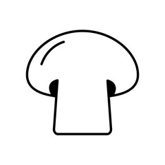 Isolated mushroom icon line design
