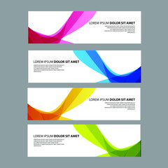 Fototapeta premium Vector Abstract design banner web template