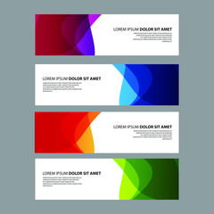 Fototapeta premium Vector Abstract design banner web template