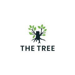 vector logo tree graphic design