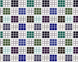 Fototapeta premium 四角 スクエア パターン 背景 シームレス