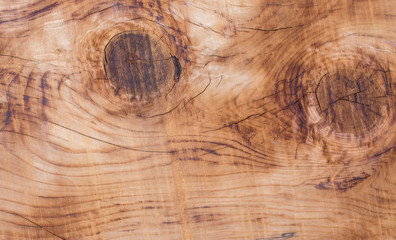 Naklejka premium Natural wood aged background close up. Brown wood texture.