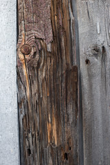 Old wooden wall background with cracks.