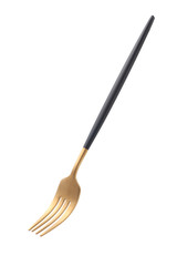 Metal fork isolated on white background