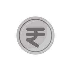 Isolated coin icon flat design