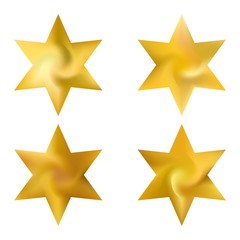 Set of hexagram modern backgrounds.