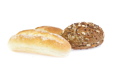 Bread isolated on white background