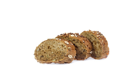 Bread isolated on white background