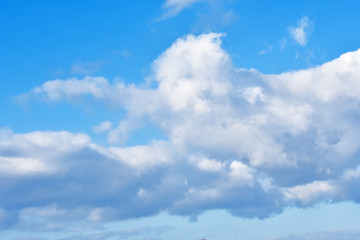 青空と雲、空、雲、ふわふわ、快晴、くも、青、風、大空