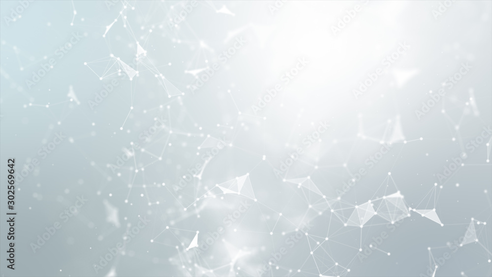 Poster abstract background dot and connect line for cyber technology futuristic and network connection conc
