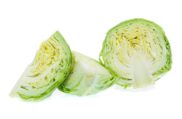 cabbage on white background