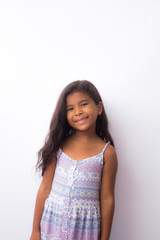  beautiful child smiling isolated on white background