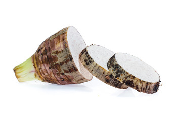 taro isolated on white background