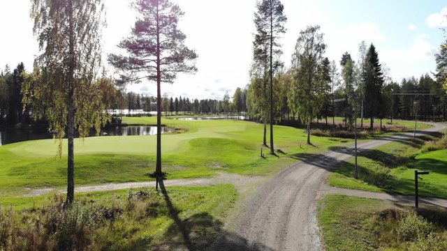 Golf course landscape