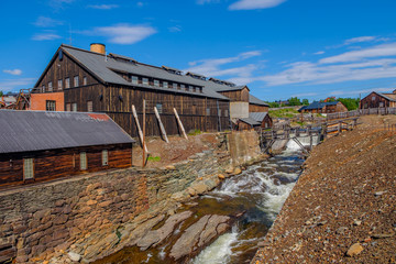 The mining town of Roros is sometimes called Bergstaden which means mountain town due to its historical notoriety for copper mining. It is one of two towns in Norway that were historically designated