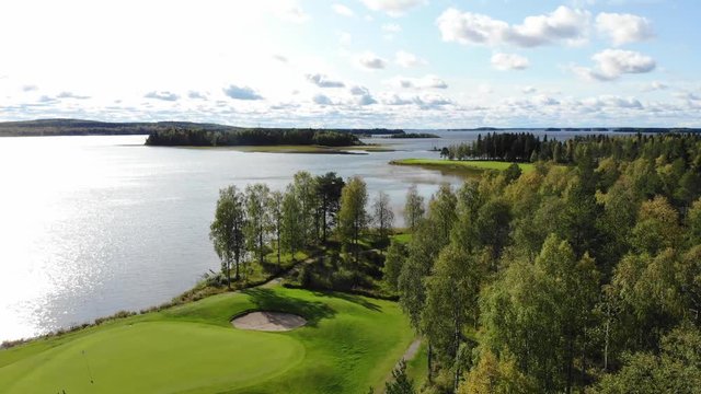 Golf course aerial