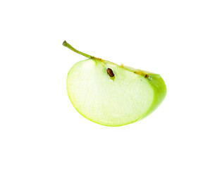 Green apple, isolated on white background
