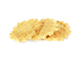 waffle isolated on white background