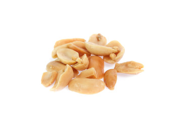 peanuts isolated on white background