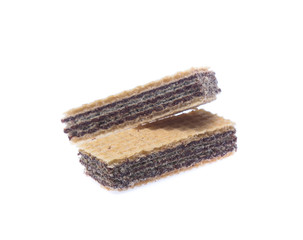 Wafers stick isolated on white background