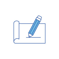 Isolated pencil tool fill design