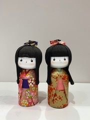 japanese doll with beautiful dress 