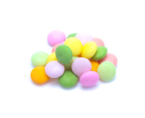 colorful candy isolated on white background