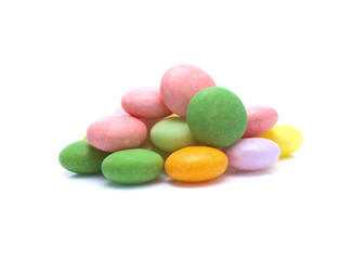 Colorful candy Isolated on white background