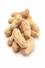 peanuts on white background,isolate