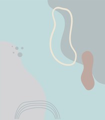 Abstract trendy artistic background template, Memphis retro elements.