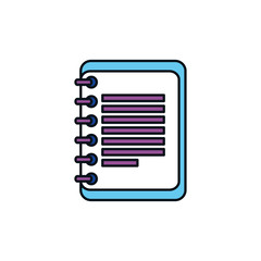 Isolated document icon fill design